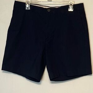 Mens Amazon Essentials Lightweight Comfort Stretch Oxford Short Sz 34 Navy Blue